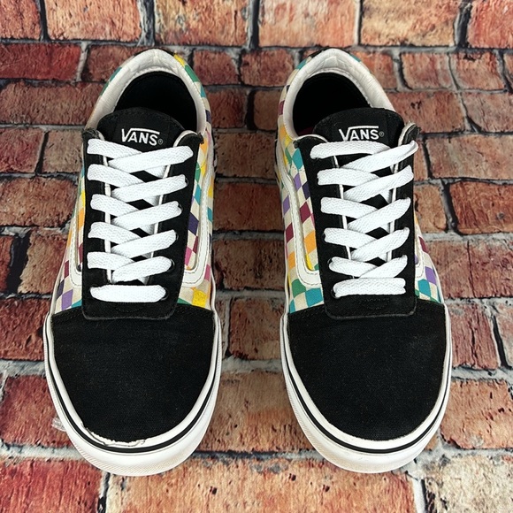 VANS CHECKERBOARD LOWTOP SHOES WOMANS SIZE 6.5 GUC - Picture 3 of 13